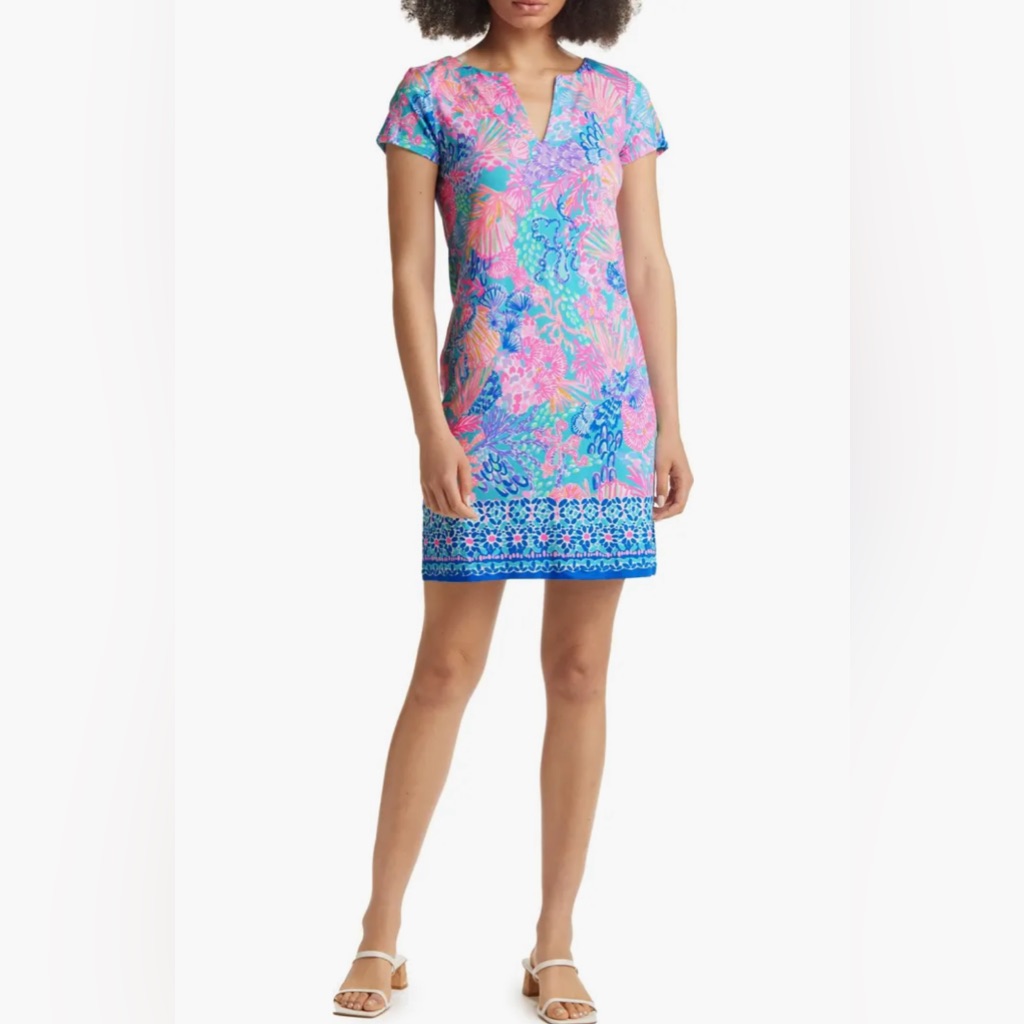 Lilly Pulitzer Sophiletta Upf50 Dress In Multi Splendor In The Sand